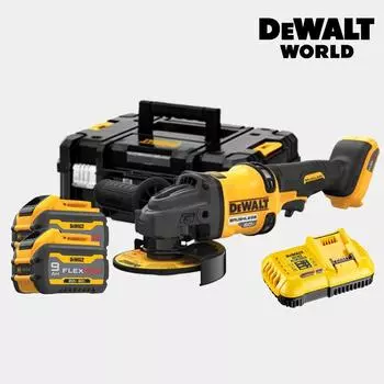 Аккумуляторная шлифмашина DeWalt 5 дюймов, 60 В MAX DCG418X2, 2 шт.