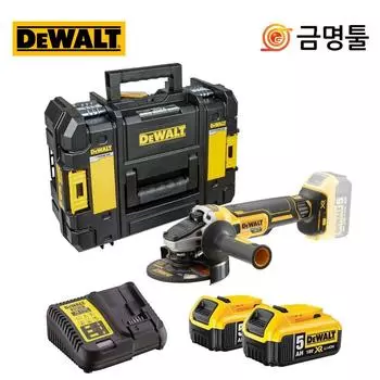 Аккумуляторная шлифовальная машина DeWalt DCG405P2 DCG405N, набор 5,0 Ач, 2 шт., двигатель BL, 4-дюймовые кулачки в комплекте