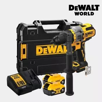 Аккумуляторная ударная дрель DeWalt 20 В MAX FLEXVOLT DCD999P2 5 А, комплект из 2 батарей