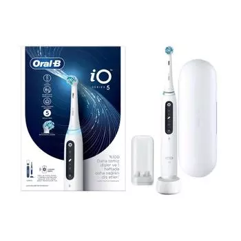 Аккумуляторная зубная щетка Oral-B iO5 с искусственным интеллектом, белая и черная, оригинал