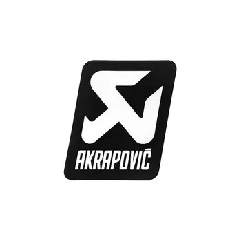 AKRAPOVIC Термостойкая наклейка Серебристая 2,2 x 2,4 дюйма (57 х 60 мм) 57x60mm