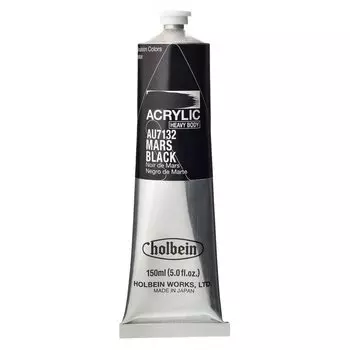 Акриловая краска Holbein AU7132 150 мл Mars Black 17132 [Heavy Body]