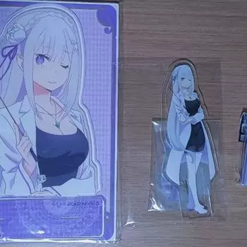 Акриловая подставка Rizero Emilia/ Чехол для карточек
