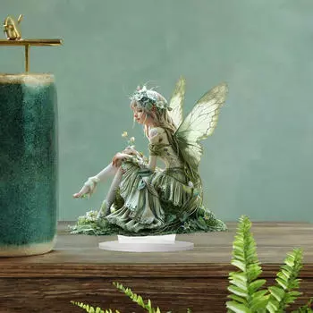 Акриловая статуэтка-знак в форме феи с подставкой, подарочная декоративная фигурка, скульптура для гостиной