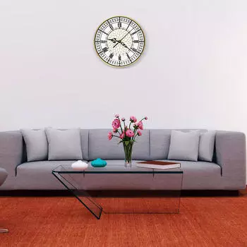 Акриловые настенные часы Big Ben Round Decor Watch Silent Non Ticking Analog для