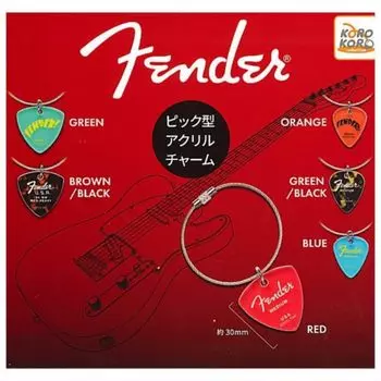 Акриловый брелок типа Fender mediator x все 6 типов набор полный комплект gacha gacha капсульная игрушка (перепродажа)