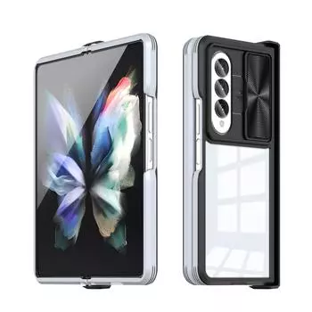 Акриловый чехол-сумка для камеры Samsung Galaxy Z Fold 4 5g Fold4 Zfold4 Нескользящий прозрачный чехол для Samsung Z Fold4 for samsung Z Fold 4 чёрный