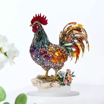 Акриловый декор в виде курицы 2D плоский знак DIY простая установка орнамент украшение стола для домашнего праздника