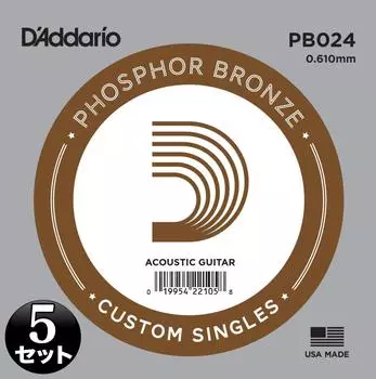 Акустическая гитара Rose Strings Phosphor Bronze PB024 Set of 5 D Addario .024 []