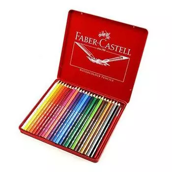акварельные карандаши 24 цвета красная банка Faber-Castell FABER-CASTELL [предмет]