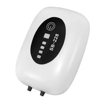 Аквариумный кислородный воздушный насос с зарядкой через USB, бесшумный кислородный насос для рыбалки на открытом воздухе SB-228
