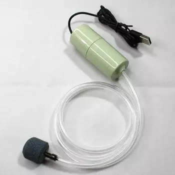 Аквариумный кислородный воздушный насос Usb небольшой оксигенатор для аквариума бесшумный воздушный компрессор мини-аэратор портативные аксессуары для аквариума зелёный