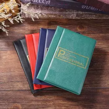 Альбом для коллекции монет на 120 карманов, гладкая книга для коллекции монет из ПВХ, прозрачные памятные держатели для монет, аксессуары для дома