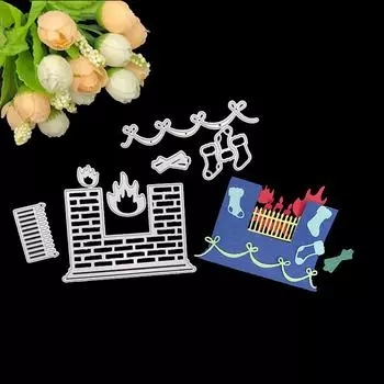 Альбом для скрапбукинга DIY, форма для ножа из углеродистой стали, детский образовательный нож для тиснения, высечка, забор для дома серебряный