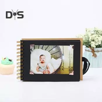 Альбом для вырезок формата А5, фотоальбом с бантом на ленте, сделай сам, в твердом переплете, на шнуровке, для свадебных путешествий, для маленьких, для всей семьи, для детей, коллекция фотографий на годовщину красный