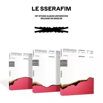 Альбом LE SSERAFIM UNFORGIVEN 1st Studio Random (случайная версия) 192*260*16MM