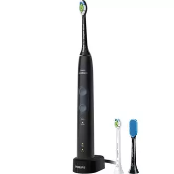 электрическая зубная щетка phillips Sonicare protect clean plus (White Plus/White Plus Compact/Щетка для языка в комплекте) HX6421/13 черный