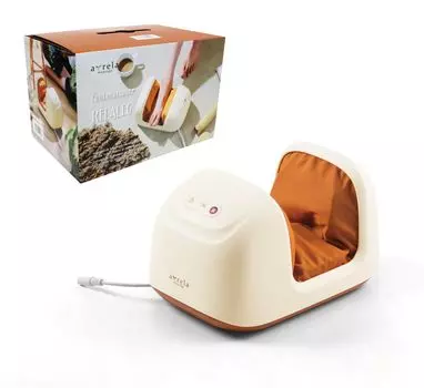 ALINCO Foot Massager Device Foot Care Massager for and 3 MCR4524C [Medical Certified] Feet, Soles, Calves, Built-in Heater, Compact, Modes, Ivory, слоновая кость