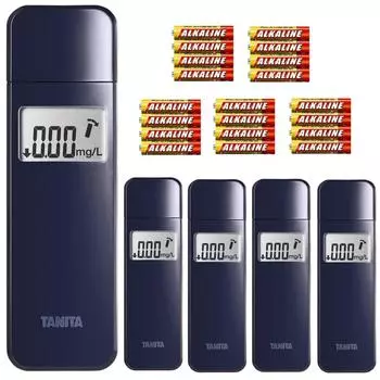 Алкогольный детектор TANITA Alcohol Checker Navy, продается оптом, 1 упаковка из 4 батареек типа ААА, детектор алкоголя NV (5 и набор) EA-100 Самопроверка
