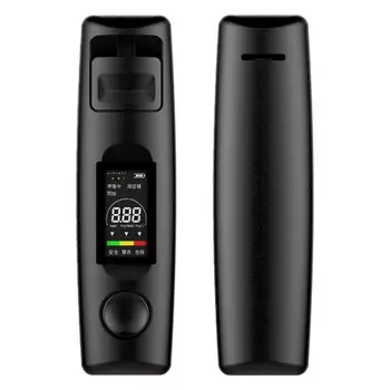 Алкоголь USB LCD Высокоточный дисплей Большой Голосовой Коммерческий Алкогольный Детектор Проверки, Бесконтактный, Перезаряжаемый, - Экран, Дисплей,