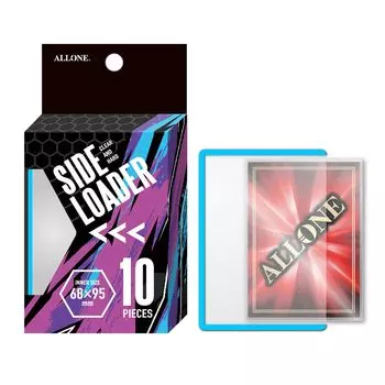Allone Side Loader 10 Sheets Sky Blue 70 x 100mm Card Sleeve Protects and Storage from Scratches and Dirt Also Can Be Used to Mail Trading and Flea небесно-голубой