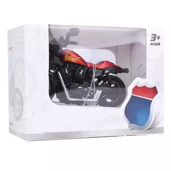 Alloy Motorbike Toy Model Highly Simulation Children Kid Pull Back Vehicle Toy(Red ) красный