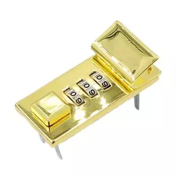Alloy Notebook Password Lock Waterproof Alloy Lock Economic Briefcase Lock Handbag 26x54x20mm-D