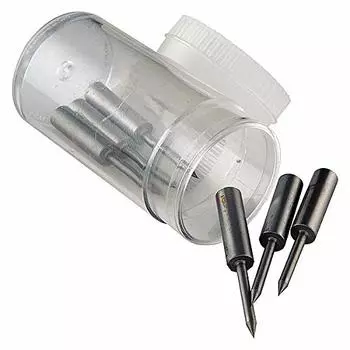 Allpax Center Pins, M, 1-7/16 , PK6 AX3511-1, Each, Silver Steel, Straight, Hardware Pin