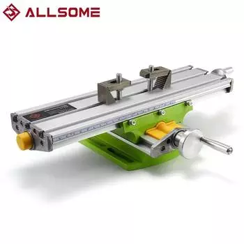 Allsome BG-6330 Рабочий стол с поперечным суппортом Рабочий стол для фрезерования, сверления, многофункциональный, регулируемый по осям XY