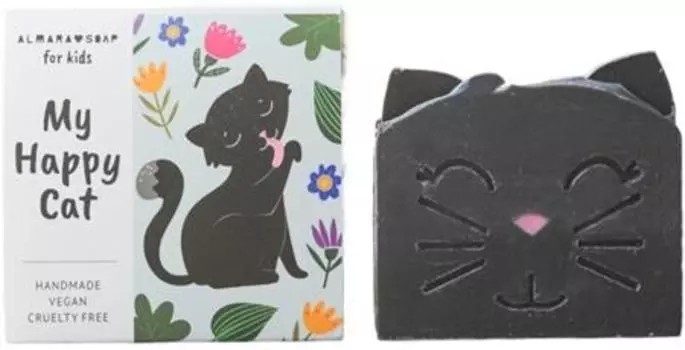 Almara Soap For Kids My Happy Cat savon fait la main arme pche TU прозрачный