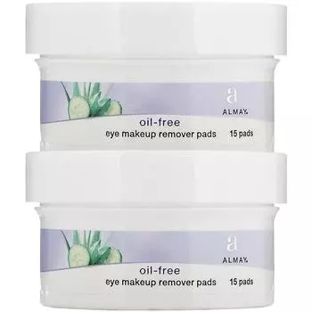 Диски для снятия макияжа с глаз Almay Oil Free - 2 упаковки по 15 шт.