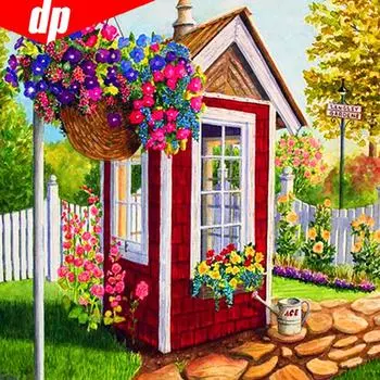 Алмазная картина Пейзаж Алмазная вышивка для детей Алмазная мозаика 30x30