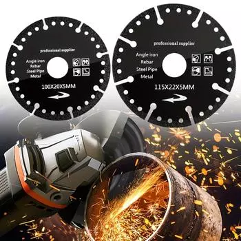Алмазные отрезные шлифовальные диски 110/115 мм, двусторонние для гранита, мрамора, керамической плитки, камня, бетонного кирпича 115