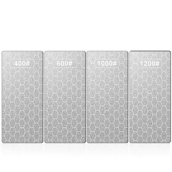 Алмазный точильный камень с зернистостью 400/600/800/1000/1200 Камень для заточки ножей с очень тонкой/крупной пластиной и нескользящим основанием