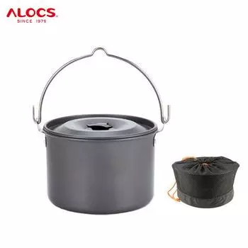 Alocs Camping 18cm 7 Folding Non-Stick Frying Fry Pan Frypan For Outdoor Hiking Picnic Backpacking CW-PF01 чёрный