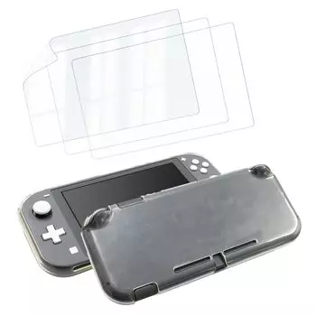 Alone Прозрачный чехол TPU для Switch Lite CL LCD защитная пленка глянцевый набор из 3 частей ALGA-NSMTCLMKF3SET