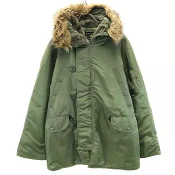 ALPHA INDUSTRIES INC N-3B Flight jacket M khaki Men s Used