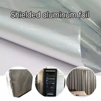 Алюминиевая фольга для экранирования RFID, бумага, защищающая от размагничивания, антисканирования, бумажник, чехол для карт, экранирующая ткань, NFC, алюминиевая фольга для олова 150x100cm