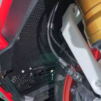 Алюминиевый аксессуар для мотоцикла Aprilia RS660 RS 660 2022, решетка радиатора, защитные чехлы, резервуар для воды BLACK NO LOGO