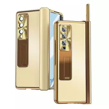 Алюминиевый чехол с подставкой и полной защитой для Samsung Galaxy Z Fold 4 5G Fold4 Fold3 Fold 3, закаленное стекло, пленка для телефона for Samsung Z Fold 4