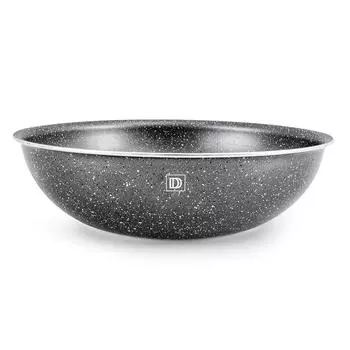 Алюминиевый вок с антипригарным покрытием 24см Tfi Genesis Grey Durand Dupont
