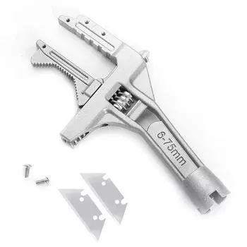 Aluminium Alloy Adjustable Wrench Multifunctional Large Opening Wrench Sanitary Wrench Tool for Washbasin Tube Nut Disassembly CHINA