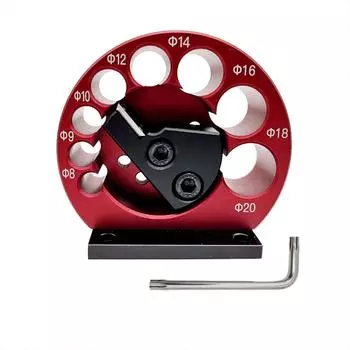 Aluminum Alloy 8-20mm Adjustable Dowel Maker Cutter 8 Holes Electric Drill Rod Auxiliary Tool for Round RodDowel Maker