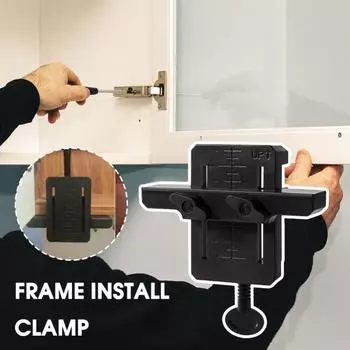 Aluminum Alloy Cabinet Door Installation Positioner Adjustable DIY Cabinet Door Mount Locator Woodworking Tools чёрный