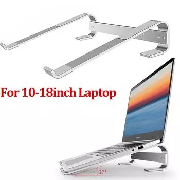 Aluminum Alloy Laptop Holder Stand Adjustable Foldable Portable Bracket for 10-18inch Laptop Lifting Cooling Holder Non-slip