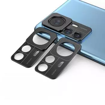 Алюминиевый протектор объектива камеры для Xiaomi Mi 12T Pro 12TPro Защитный чехол для объектива камеры Xiaomi 12T Pro Металлический корпус For Xiaomi 12T чёрный