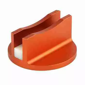 Aluminum Grooved Magnetic Jack Pad Jacking Rail Adapter (Orange)