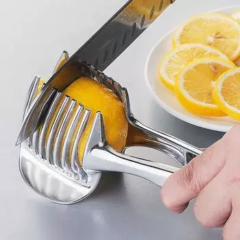 Алюминиевая подставка для лука, картофелерезка, томаторезка, овощерезка, фрукторезка, безопасная серебряный