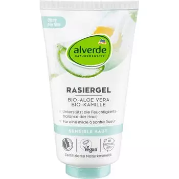 Alverde Aloe Chamomile Чувствительный гель для бритья 150 мл, 1 упаковка