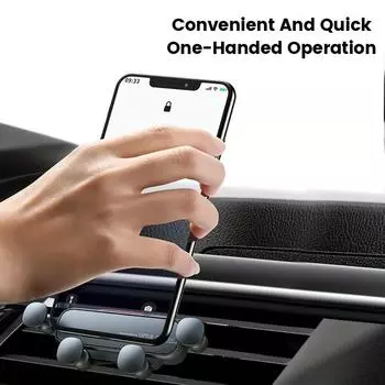 amagi Universal Car Mount For Mobile Phones Designed To Be Clipped Onto The Horizontal Vertical Or Slanted Air Vents In Securely чёрный